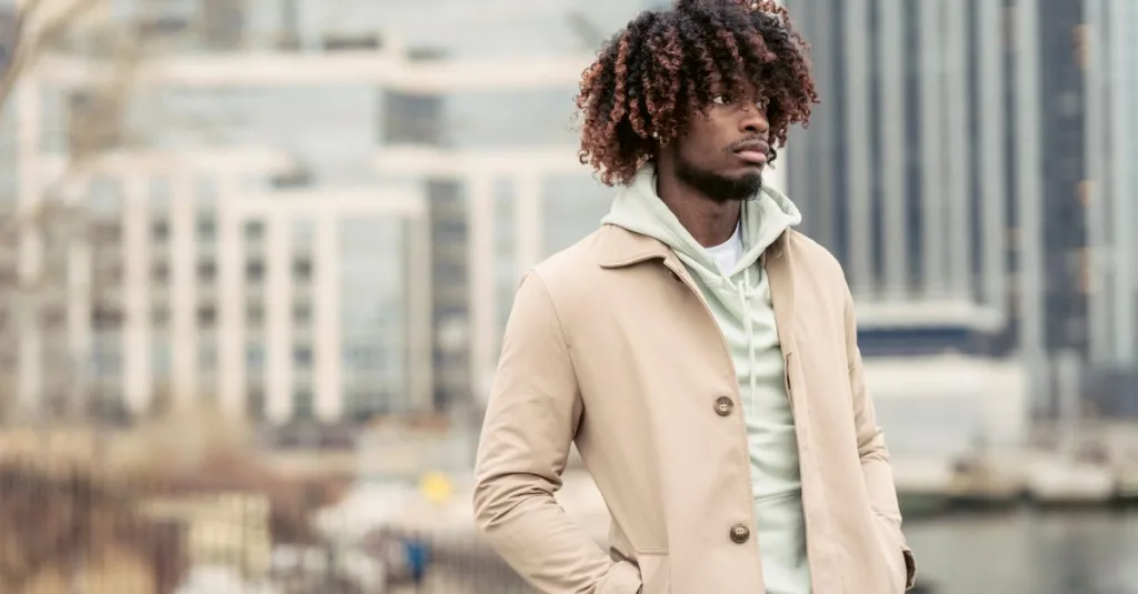 découvrez des idées de coiffures pour hommes avec cheveux bouclés coupés sur le côté, alliant style et élégance pour un look moderne et soigné.